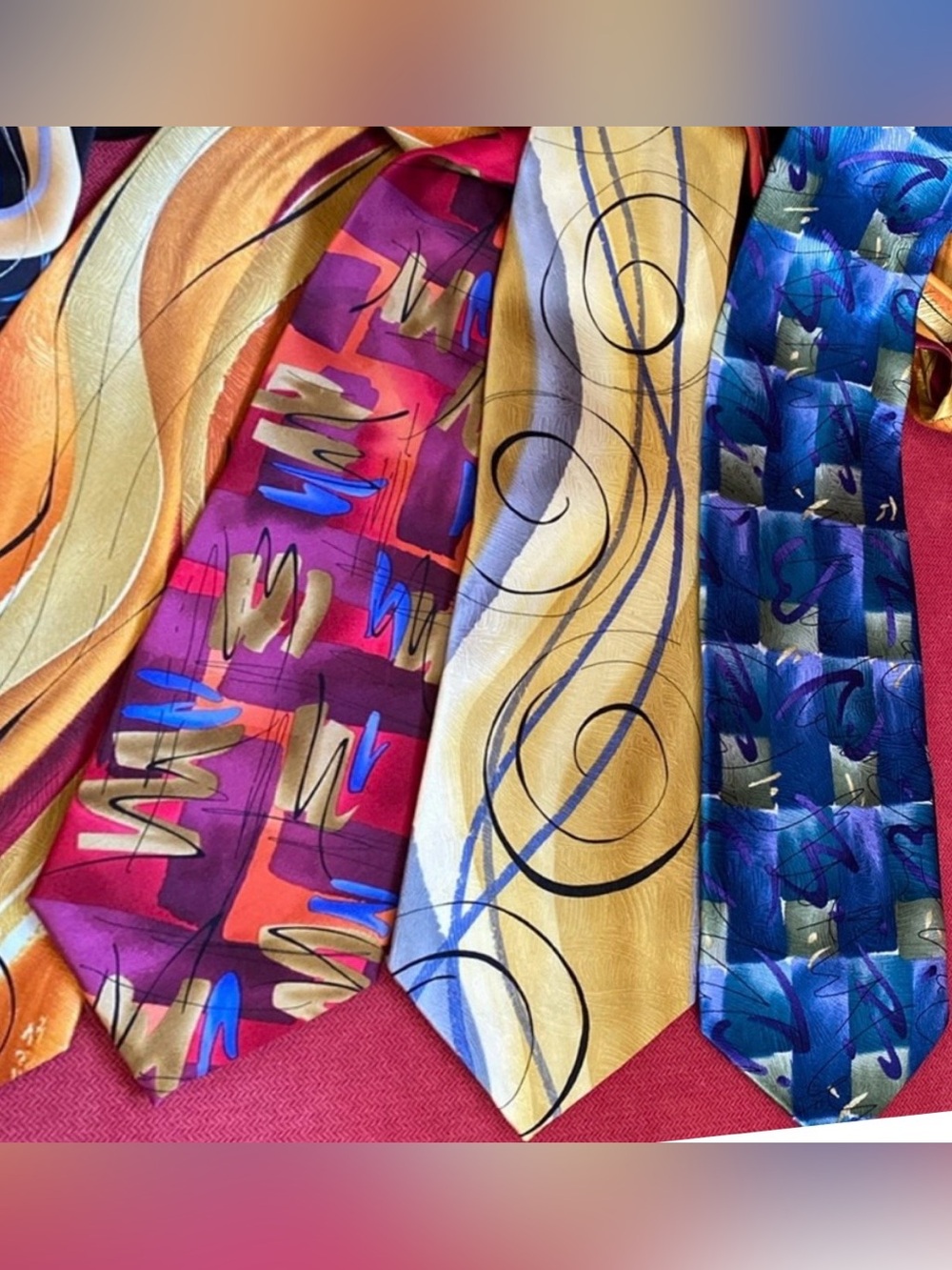 J. Garcia Men’s Ties in Fabulous Prints, SOLD INDIVIDUALLY